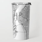Montreal White Map Travel Mug Gallery Image 2