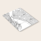 Montreal White Map Notebook Gallery Image 2