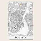 Montreal White Map Cutting Board Gallery Image 1