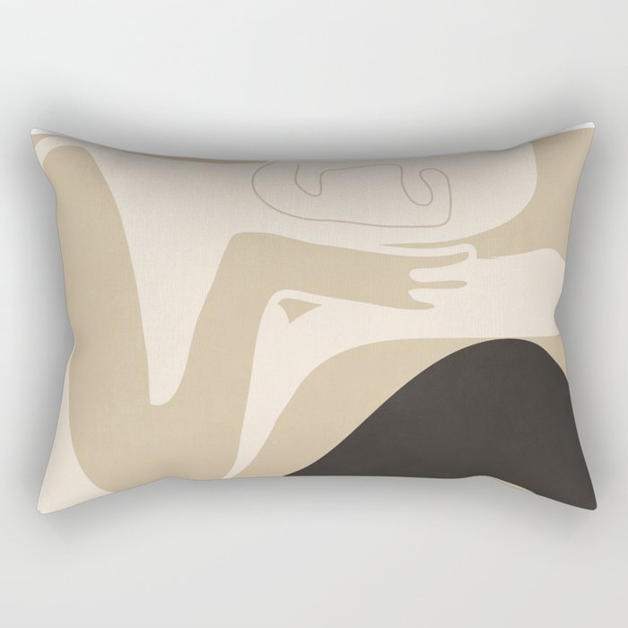 Abstract Art Figure 3 Rectangular Pillow Gallery Image 1
