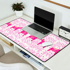 Swedish Dala Horses - Pink Palette Desk Mat Gallery Image 2