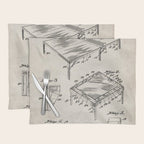Table Tennis Patent - Tennis Art - Antique Placemat Gallery Image 1