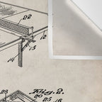 Table Tennis Patent - Tennis Art - Antique Wall Tapestry Gallery Image 3
