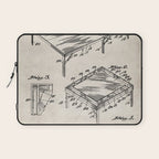 Table Tennis Patent - Tennis Art - Antique Laptop Sleeve Gallery Image 1