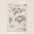 Table Tennis Patent - Tennis Art - Antique Stationery Card Gallery Image 2