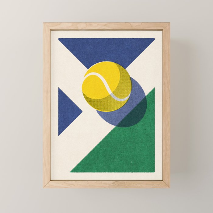 BALLS / Tennis - hard court II Mini Art Print Gallery Image 1
