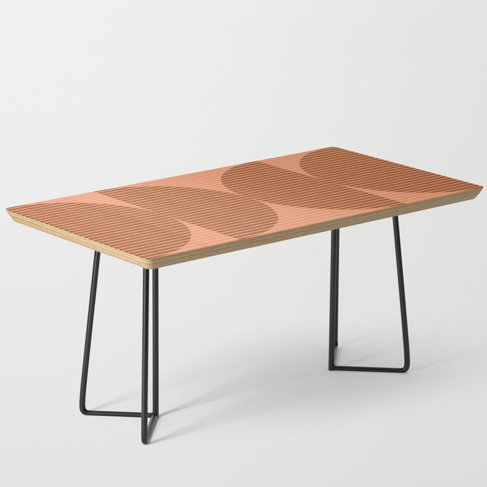 Abstraction Shapes 17 in Terracotta Shades (Moon Phase Abstract)  Coffee Table Gallery Image 1