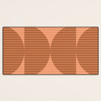 Abstraction Shapes 17 in Terracotta Shades (Moon Phase Abstract)  Desk Mat Gallery Image 3