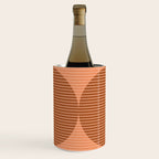 Abstraction Shapes 17 in Terracotta Shades (Moon Phase Abstract)  Wine Chiller Gallery Image 1