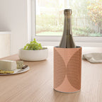Abstraction Shapes 17 in Terracotta Shades (Moon Phase Abstract)  Wine Chiller Gallery Image 4