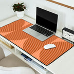 Abstraction Shapes 17 in Terracotta Shades (Moon Phase Abstract)  Desk Mat Gallery Image 2