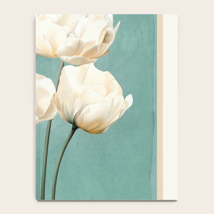 White Flowers 3 Notebook Gallery Image 4