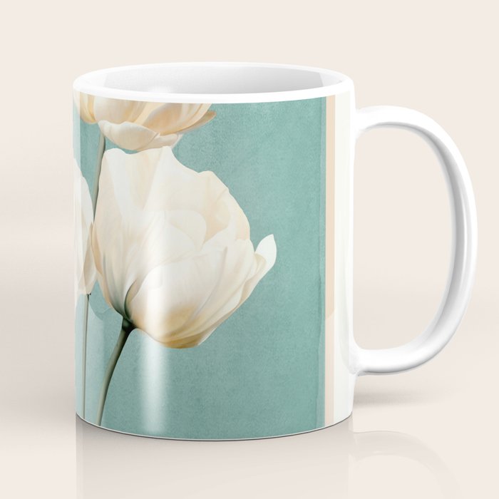White Flowers 3 Coffee Mug Gallery Image 1