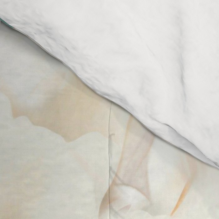 White Flowers 3 Comforter Gallery Image 4