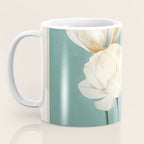 White Flowers 3 Coffee Mug Gallery Image 3