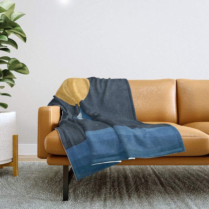 Kiss The Moon Throw Blanket Gallery Image 1