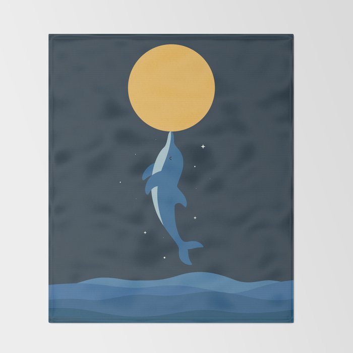 Kiss The Moon Throw Blanket Gallery Image 2