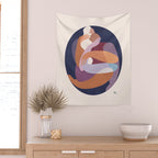 Dreamers no.8 (midnight blue) Wall Tapestry Gallery Image 2