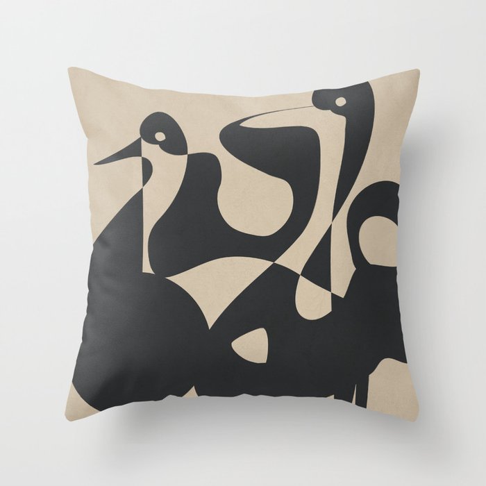 Abstract Pair Throw Pillow Gallery Image 6