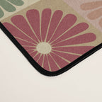 Retro Flowers Check Pattern XIX Desk Mat Gallery Image 4