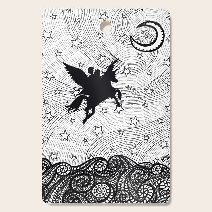 Flight of the alicorn Cutting Board Gallery Image 1