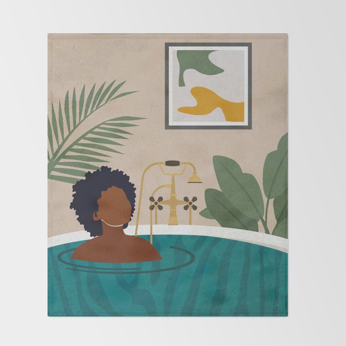 Stay Home No. 2 Throw Blanket Gallery Image 2
