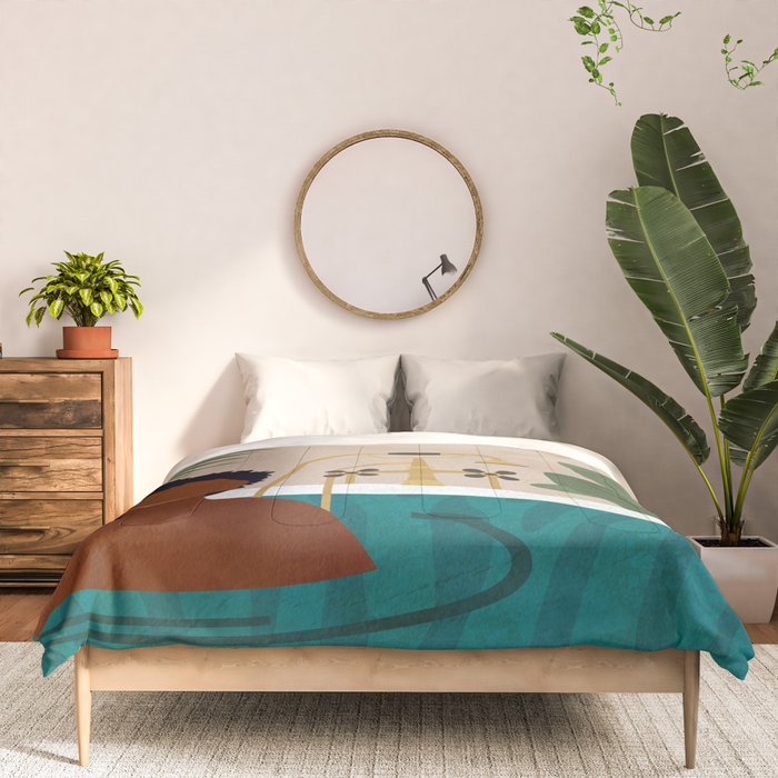 Stay Home No. 2 Comforter Gallery Image 3
