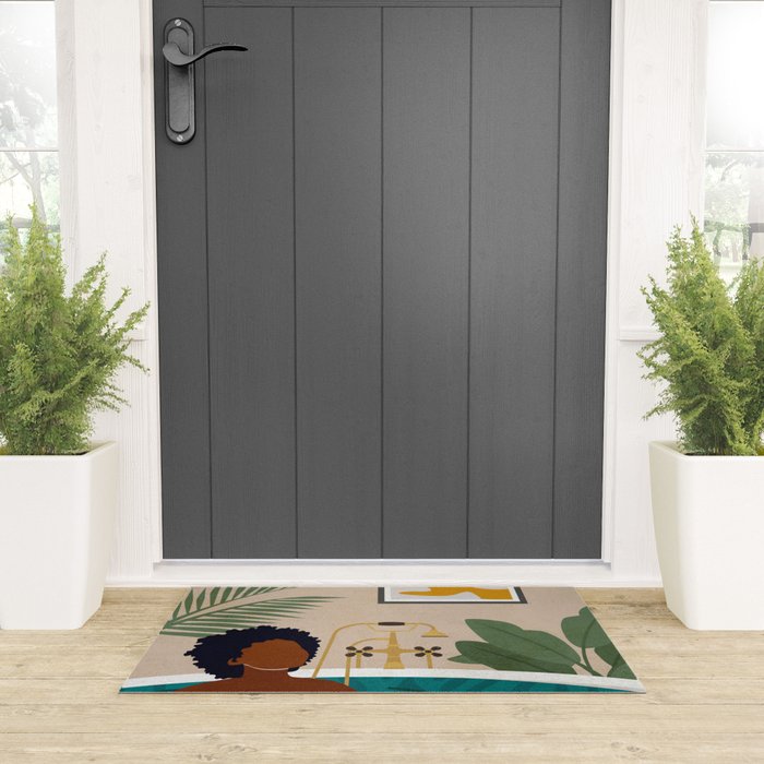 Stay Home No. 2 Welcome Mat Gallery Image 3
