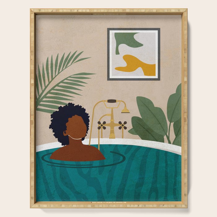 Stay Home No. 2 Serving Tray Gallery Image 1