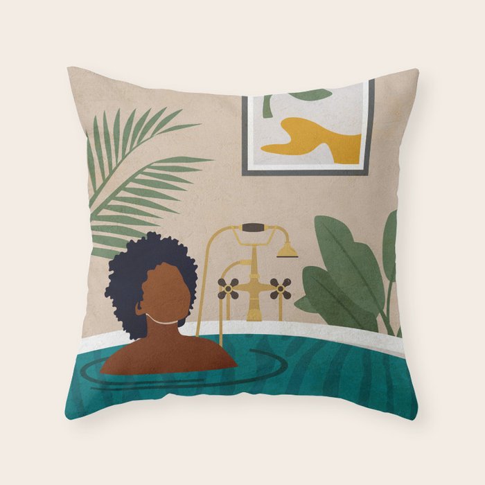Stay Home No. 2 Throw Pillow Gallery Image 1