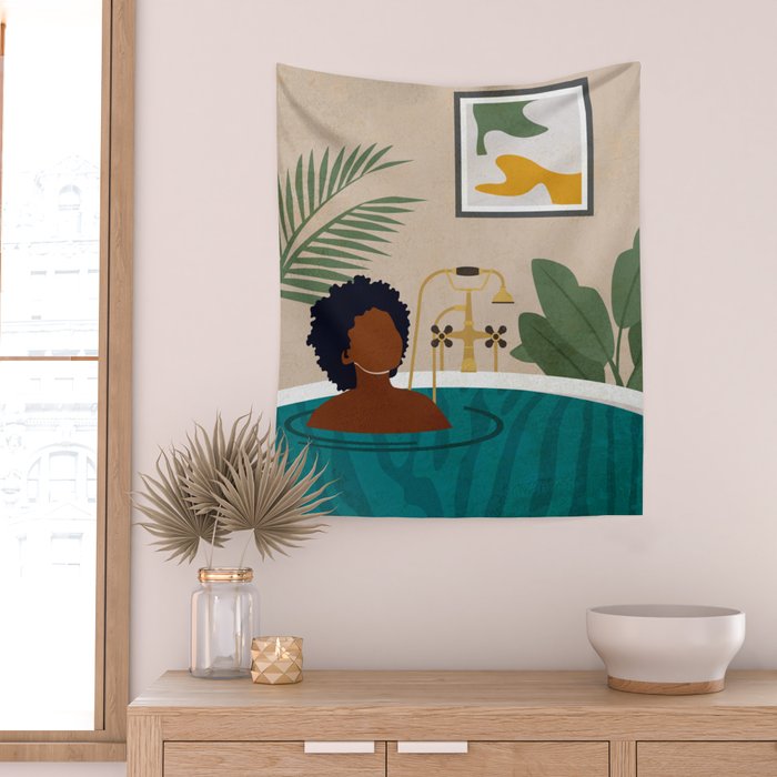 Stay Home No. 2 Wall Tapestry Gallery Image 2