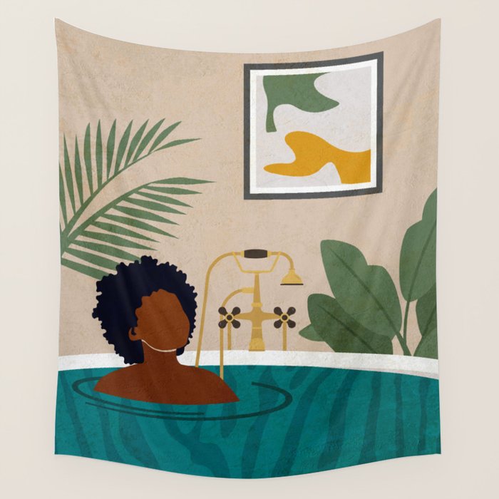 Stay Home No. 2 Wall Tapestry Gallery Image 4