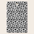 Abstract organic black and white shape pattern Cutting Board Gallery Image 1