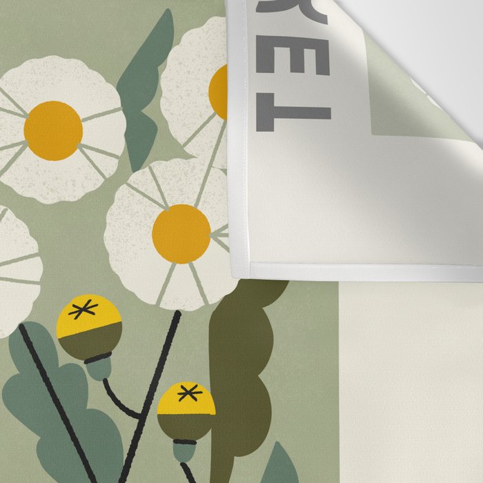 Flower Market No. 1 Wall Tapestry Gallery Image 3