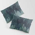 Mountain Range, Blue Mountains, Forest, Nature, Silhouette, National Park Pillow Sham Gallery Image 3