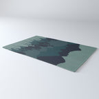 Mountain Range, Blue Mountains, Forest, Nature, Silhouette, National Park Rug Gallery Image 3
