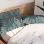 Mountain Range, Blue Mountains, Forest, Nature, Silhouette, National Park Pillow Sham Gallery Image 2