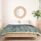 Mountain Range, Blue Mountains, Forest, Nature, Silhouette, National Park Duvet Cover Gallery Image 3