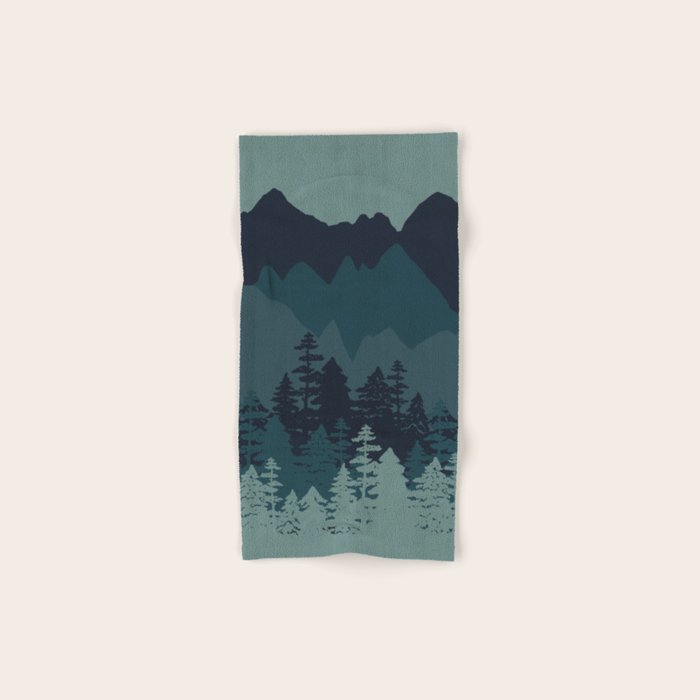Mountain Range, Blue Mountains, Forest, Nature, Silhouette, National Park Bath Towel Gallery Image 1
