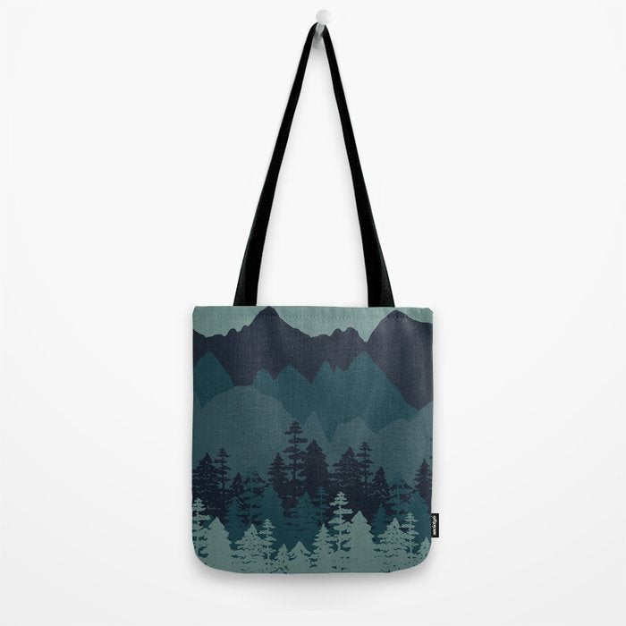 Mountain Range, Blue Mountains, Forest, Nature, Silhouette, National Park Tote Bag Gallery Image 2