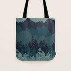 Mountain Range, Blue Mountains, Forest, Nature, Silhouette, National Park Tote Bag Gallery Image 1