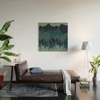 Mountain Range, Blue Mountains, Forest, Nature, Silhouette, National Park Wood Wall Art Gallery Image 2