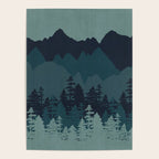 Mountain Range, Blue Mountains, Forest, Nature, Silhouette, National Park Poster Gallery Image 4