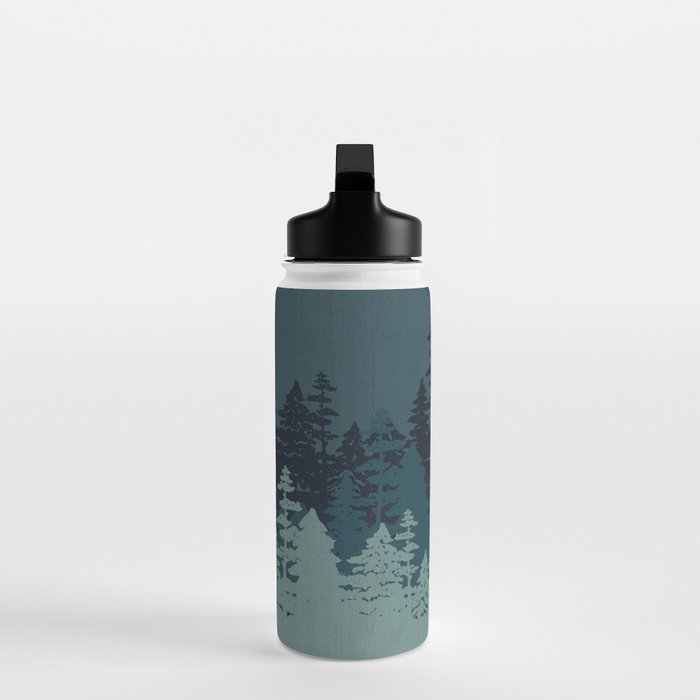 Mountain Range, Blue Mountains, Forest, Nature, Silhouette, National Park Water Bottle Gallery Image 3