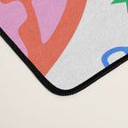 Retro funny sticker quote label pattern Desk Mat Gallery Image 4