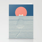 Cat Landscape 77 Stationery Card Gallery Image 2