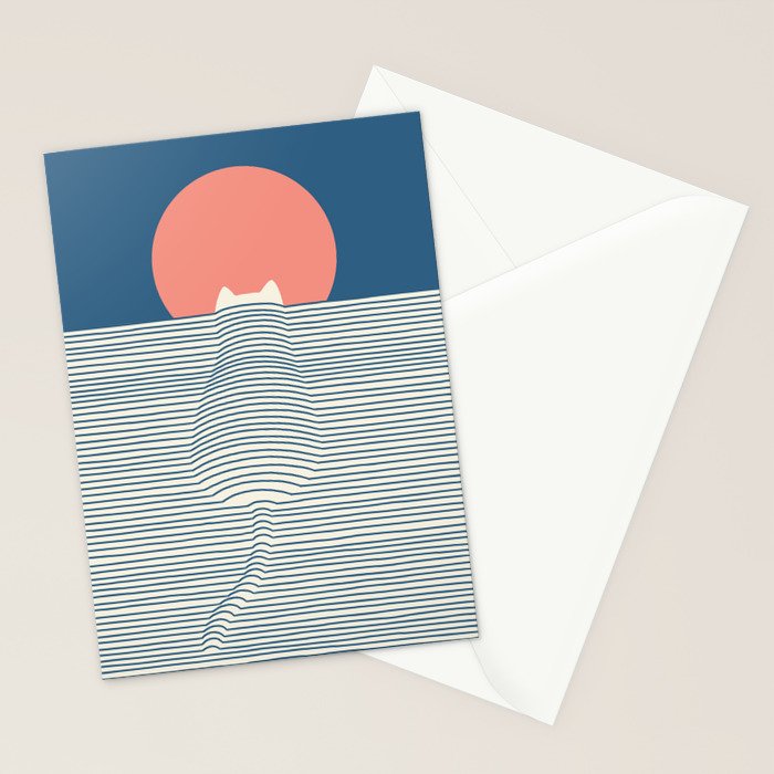 Cat Landscape 77 Stationery Card Gallery Image 2