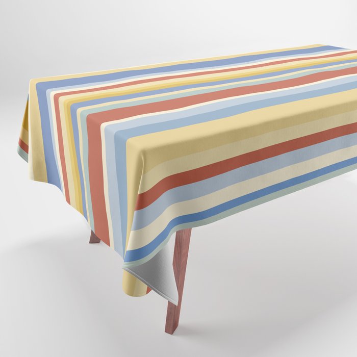 Classic Stripes VIII - 70s Summer Tablecloth Gallery Image 1