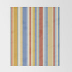 Classic Stripes VIII - 70s Summer Throw Blanket Gallery Image 2