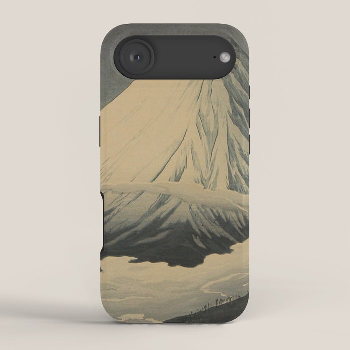 Shotei Takahashi Four Seasons of Mount Fuji Near Omuro Kawase Hasui Japanese Woodblock Print iPhone Case Gallery Image 2
